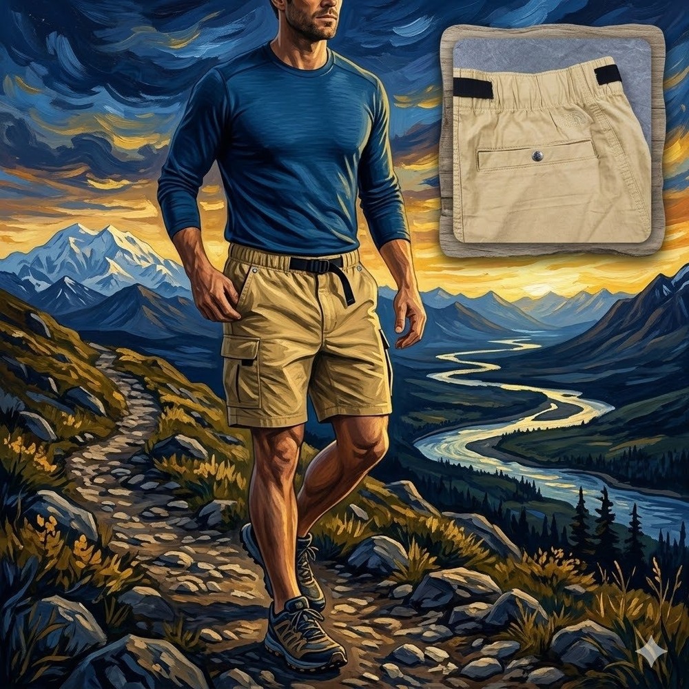 The North‎ Face Ripstop Cargo Shorts Antelope Tan Mens Medium NF0A7Q9SZSF New